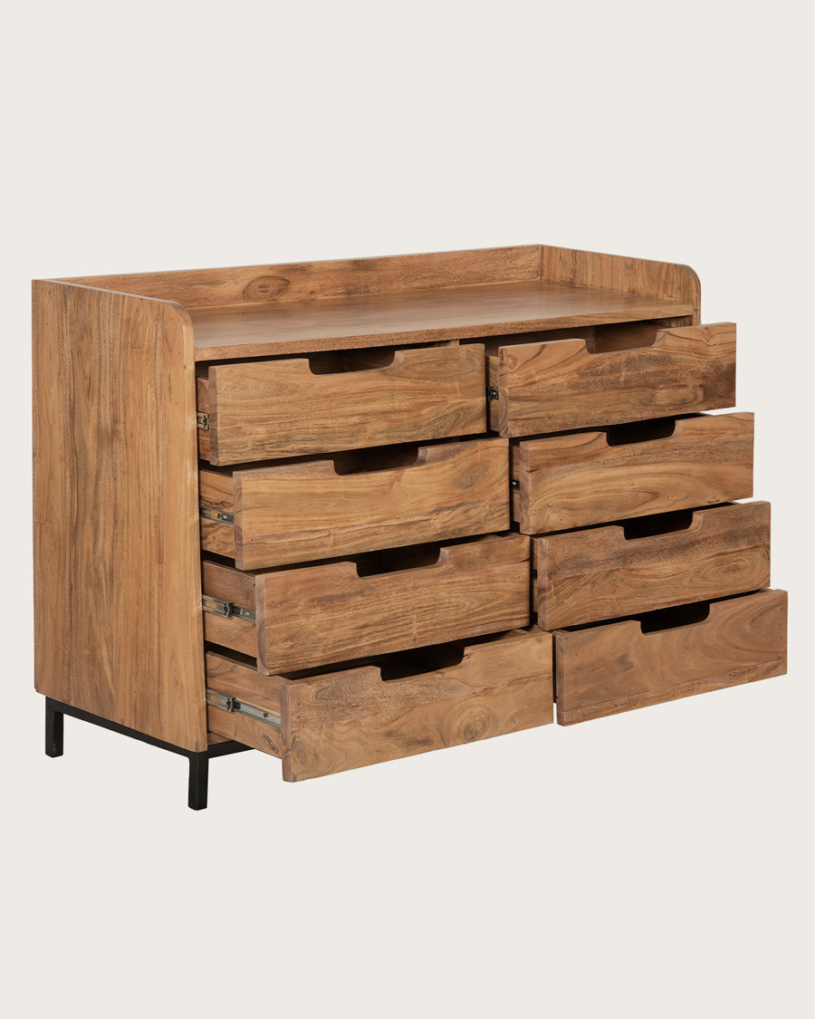 Jodhpur - Vintage solid mango wood chest of drawers