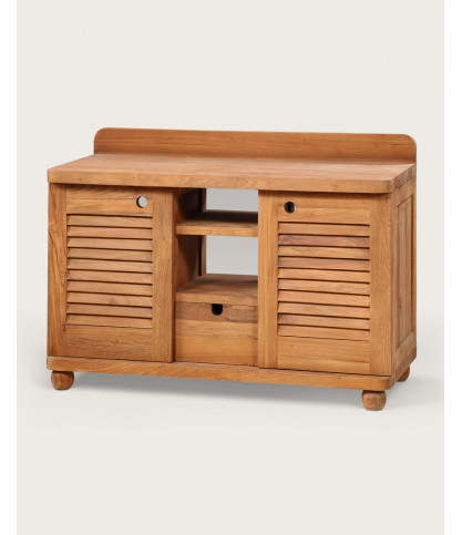 Eclipse - Meuble de salle de bain en teck massif 120 cm