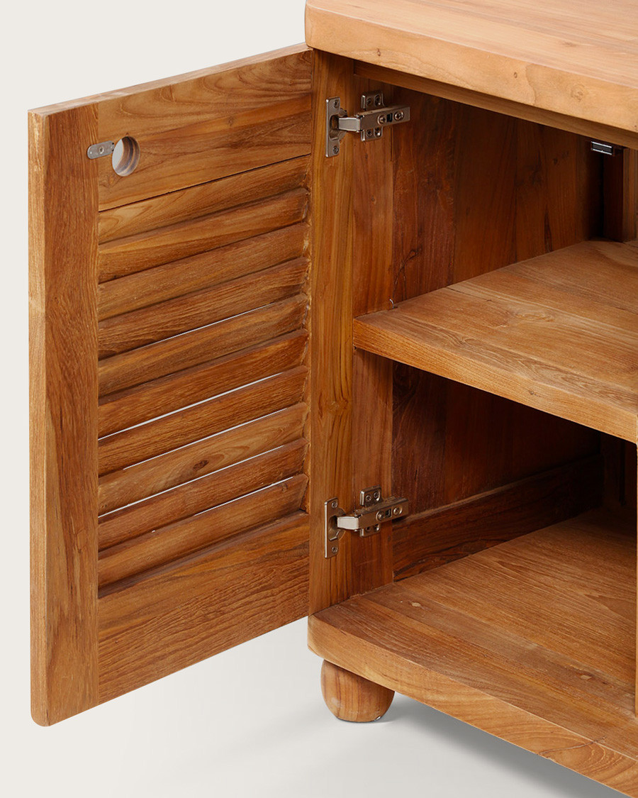 Eclipse - Mobile bagno in teak massello da 120 cm
