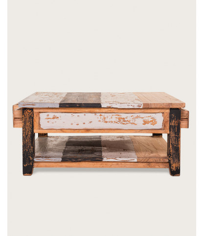 Esha - Square coffee table in solid teak