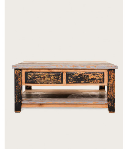 Esha - Square coffee table in solid teak
