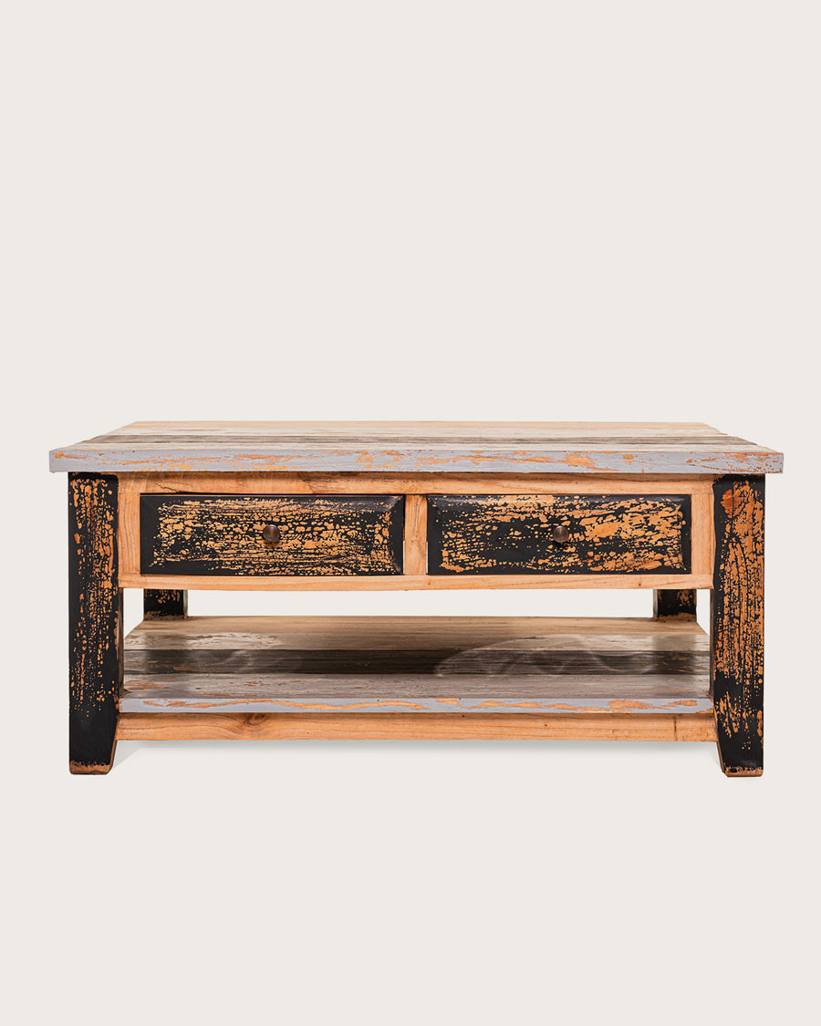 Esha - Square coffee table in solid teak