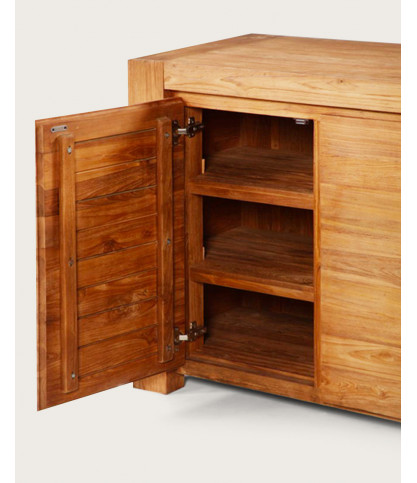 Kutaya - 3-door sideboard in solid teak