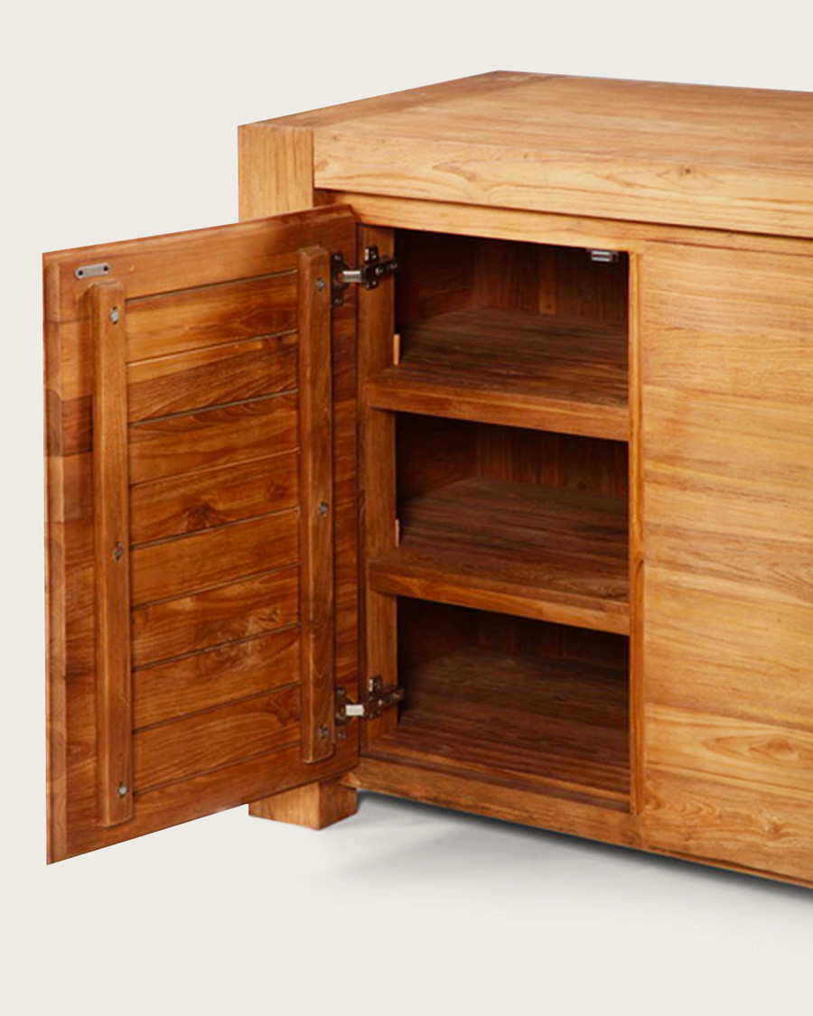 Kutaya - 3-door sideboard in solid teak