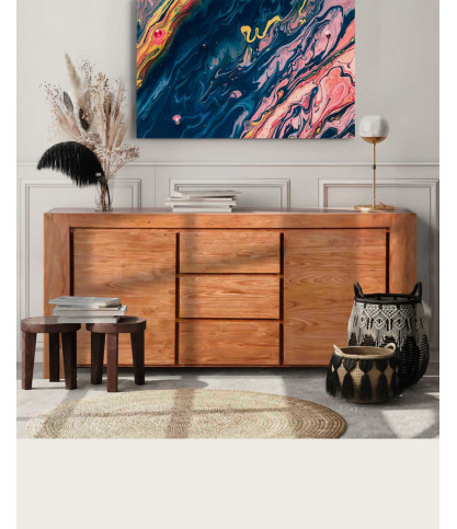 Kutaya - 2 Door + 3 Drawer Teak Sideboard