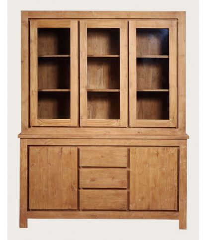 Karna - Librería de 2 piezas de teca maciza