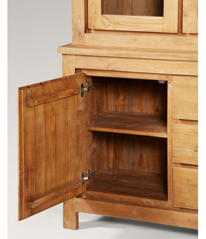 Karna - Librería de 2 piezas de teca maciza