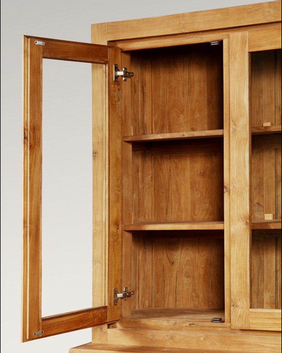 Karna - Librería de 2 piezas de teca maciza