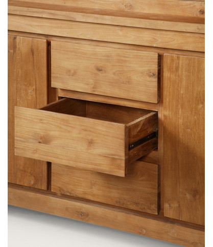 Karna - Solid teak 2-piece bookcase