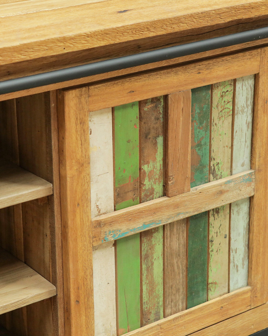 Sumatra - Recycled boat teak vanity unit