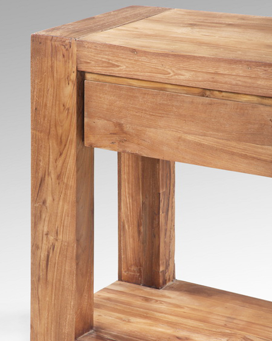 Kutaya - Mesa consola de teca maciza
