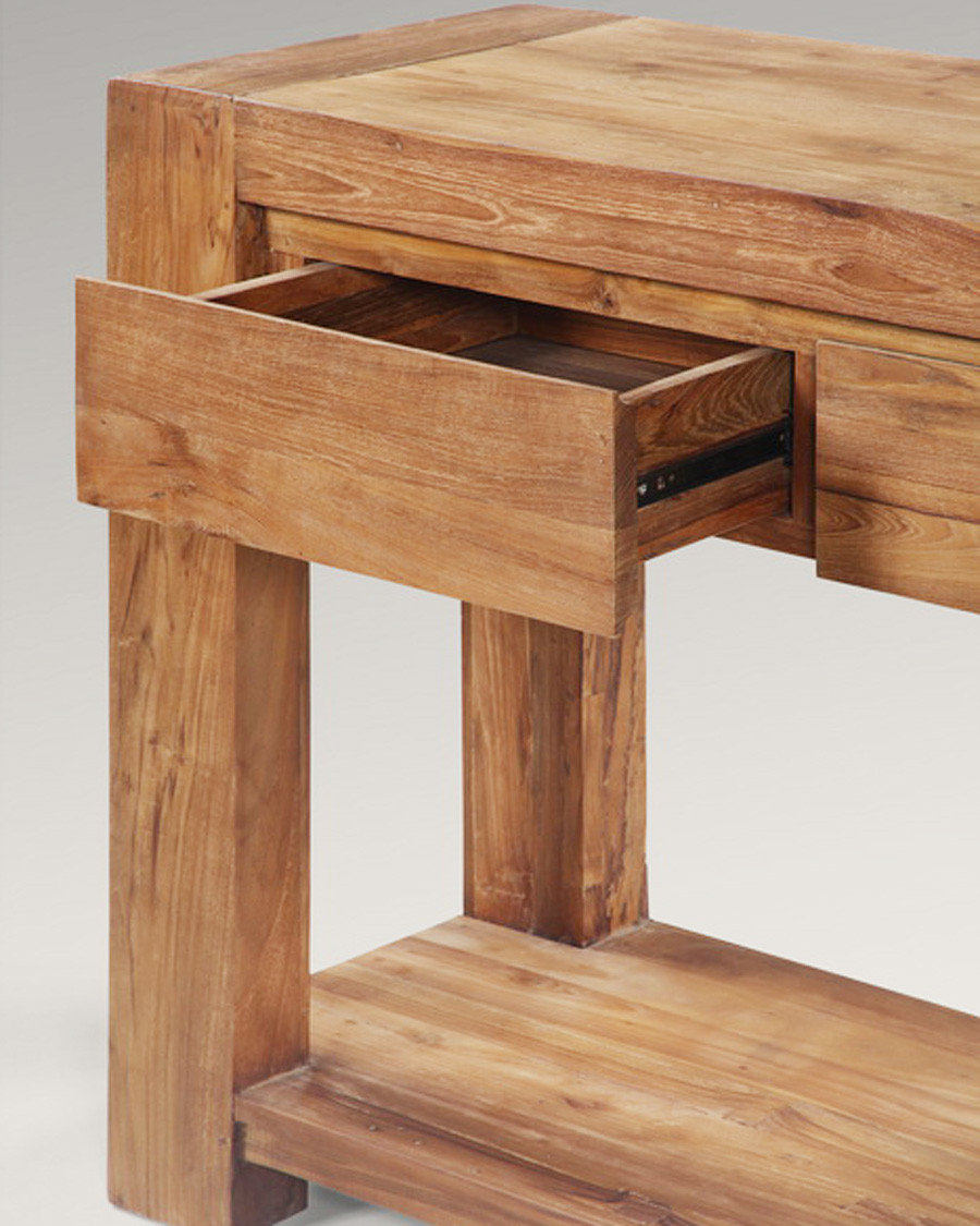 Kutaya - Mesa consola de teca maciza
