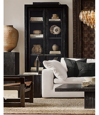 Cloud - Modular corner sofa in white linen