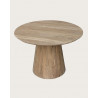 Honolulu - Table repas ronde en teck massif D110 cm 4/6 pers.
