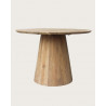 Honolulu - Table repas ronde en teck massif D110 cm 4/6 pers.