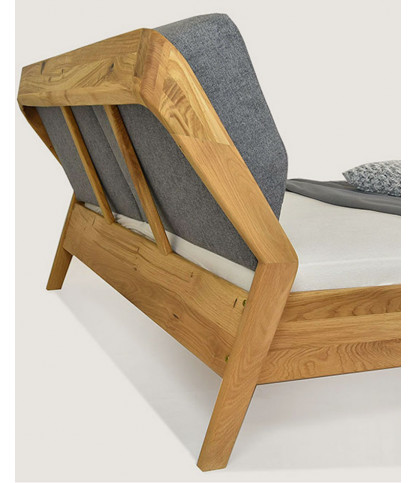 Vintage - Stabiles Bett aus massiver Eiche 160 cm