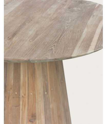 Honolulu - Runder Esstisch aus massivem Teakholz, D110 cm, 4/6 Personen.
