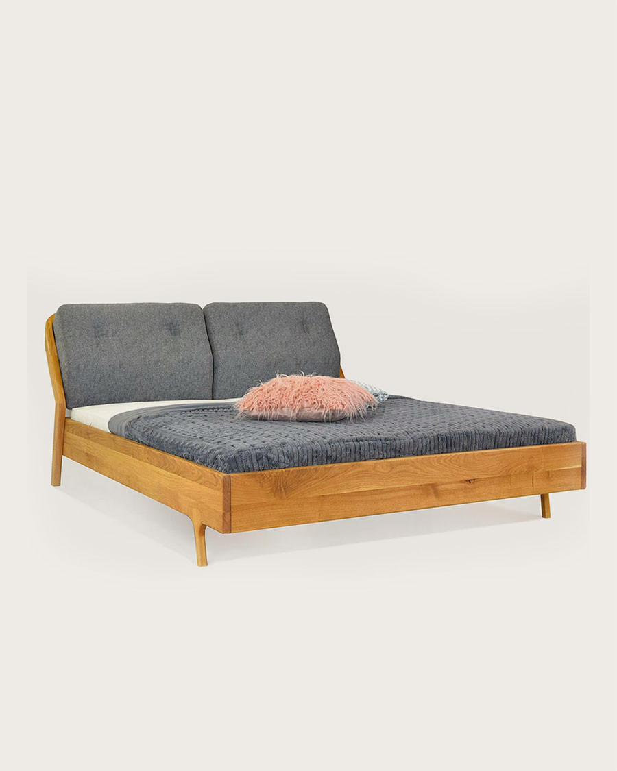Millésime - Lit robuste en chêne massif 160 cm