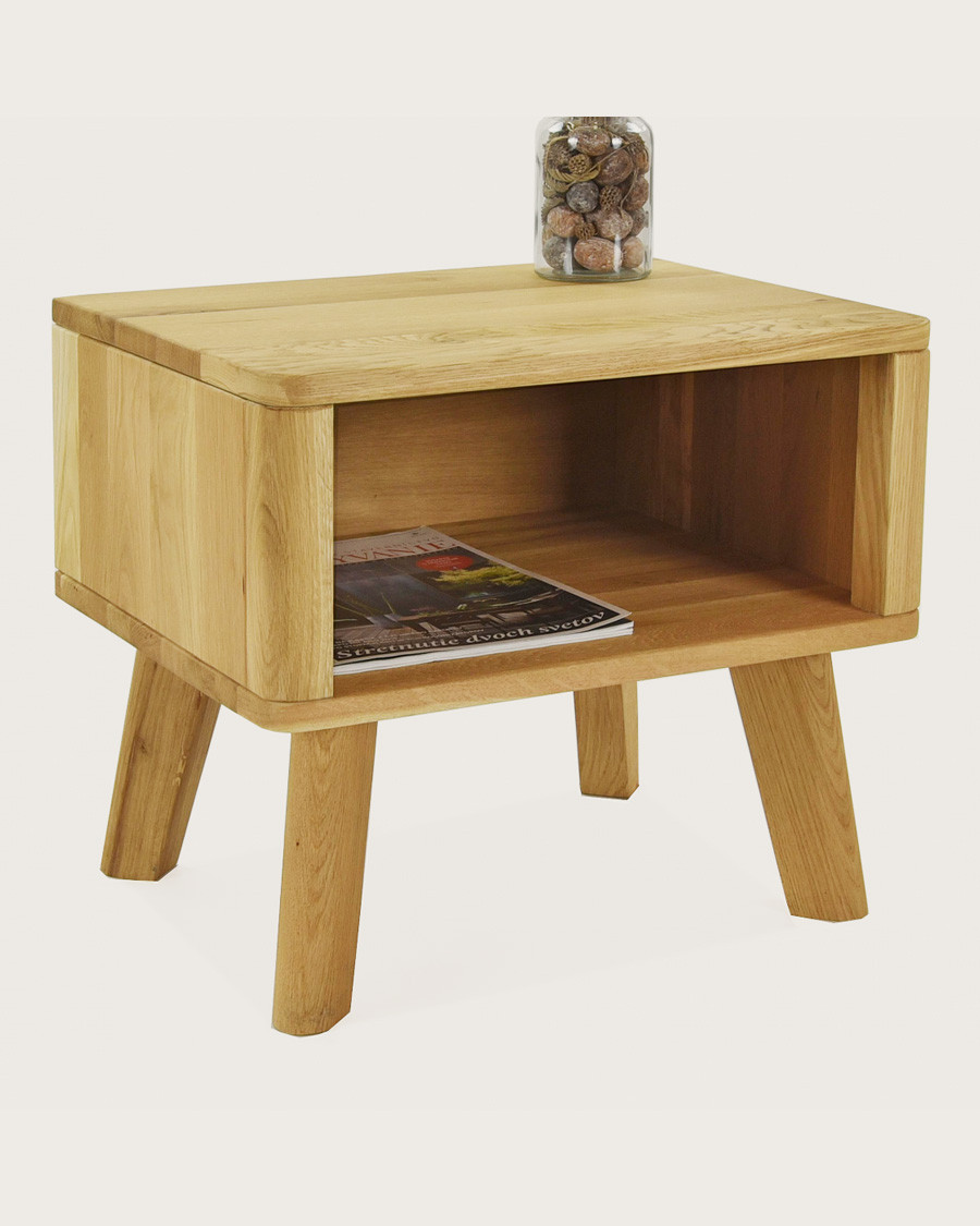 Marina - Solid oak bedside table