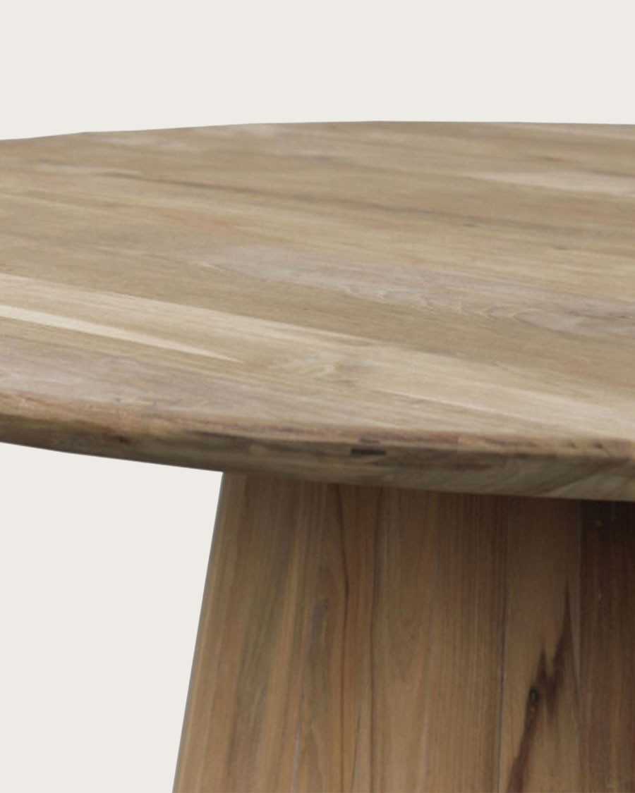 Honolulu - Ronde eettafel van massief teakhout, diameter 110 cm, geschikt voor 4/6 personen.