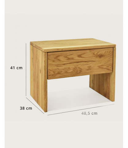 Matus - Solid oak bedside table