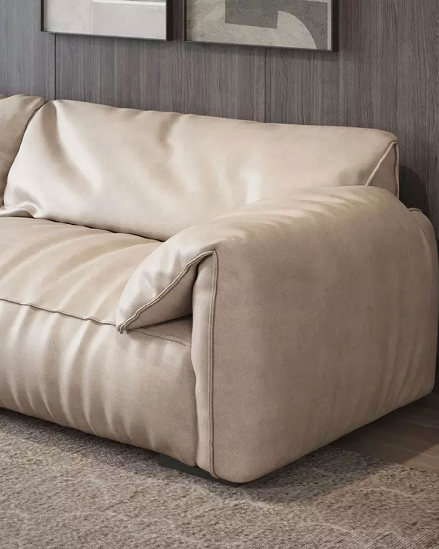 Living - 3-seater fixed sofa