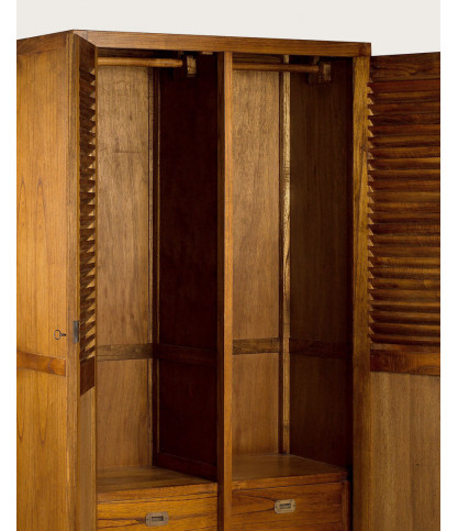 Ariana - 2-door bedroom wardrobe in solid Mindy
