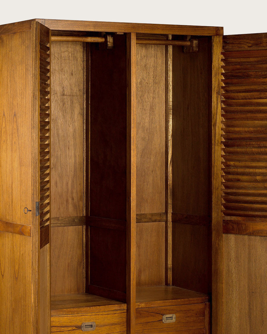 Ariana - 2 door wardrobe in solid midi wood