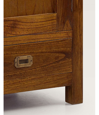 Ariana - Armoire 2 portes en bois de midi massif