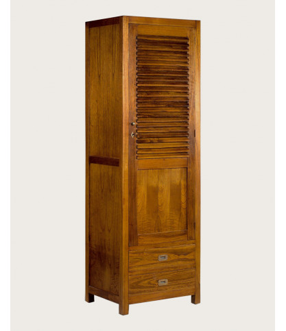 Ariana - 1-door bedroom wardrobe in solid Mindy