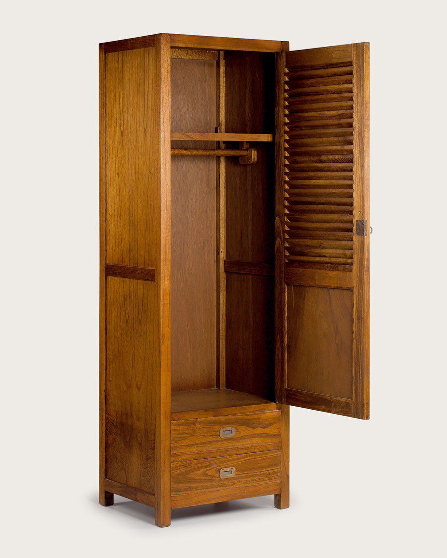 Ariana - 1-türiger Schlafzimmerschrank aus massivem Mindy