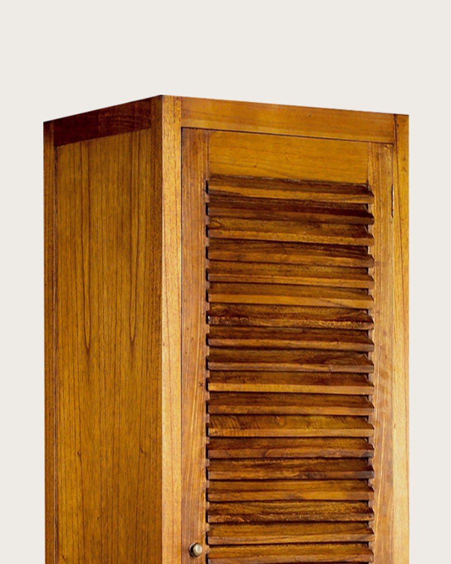 Ariana - 1-door bedroom wardrobe in solid Mindy
