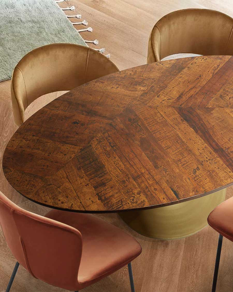 Leaf - Oval dining table in...