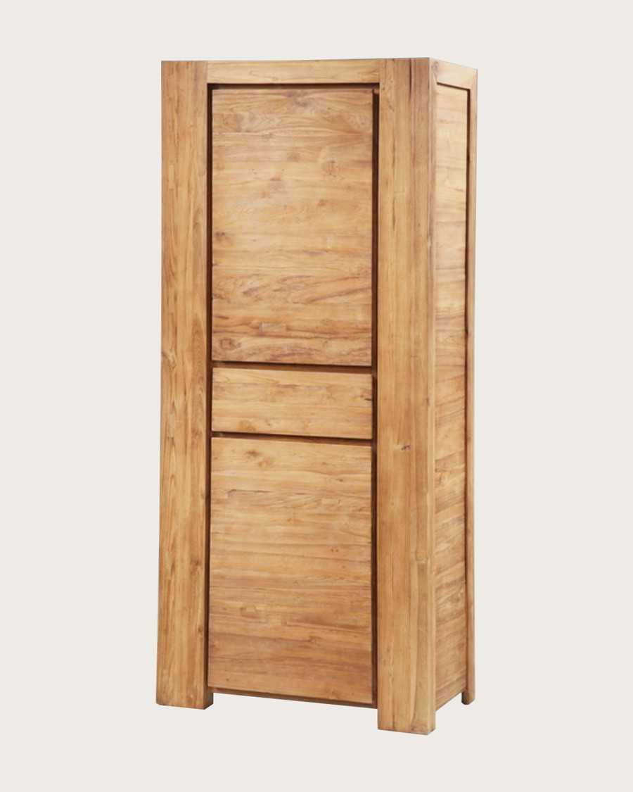 Kutaya - Kleiderschrank/Schrank aus massivem Teakholz