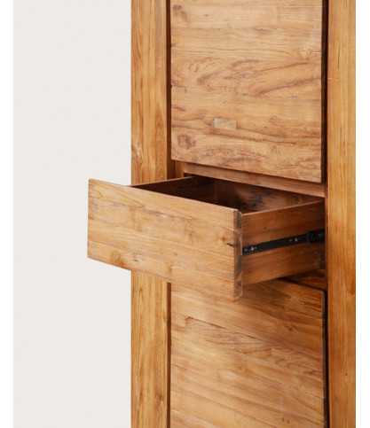 Kutaya - Kleiderschrank/Schrank aus massivem Teakholz