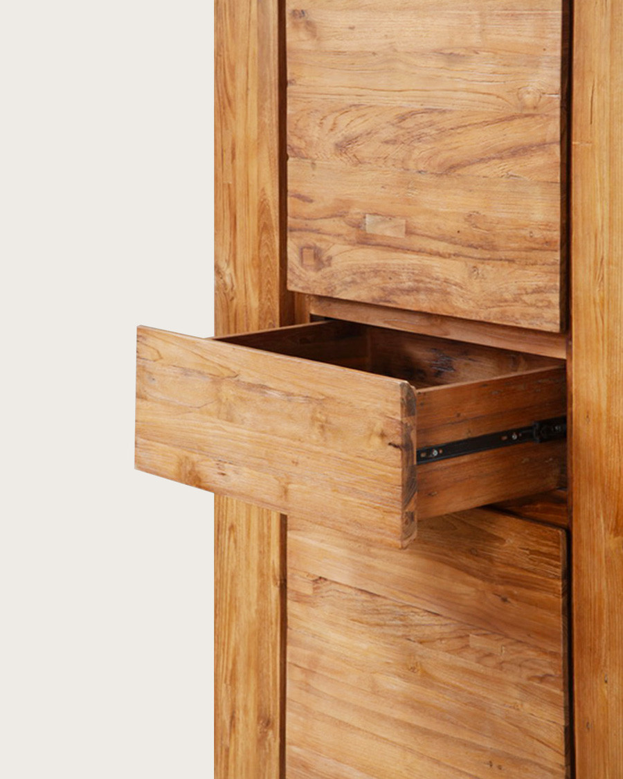 Kutaya - Schrank / Kleiderschrank aus massivem Teakholz