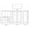 Padang - Armoire multimédia
