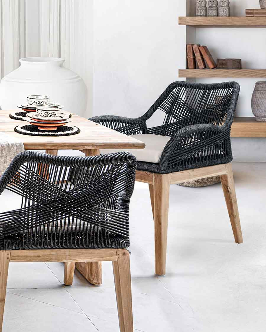 Santorini - Solid teak and...