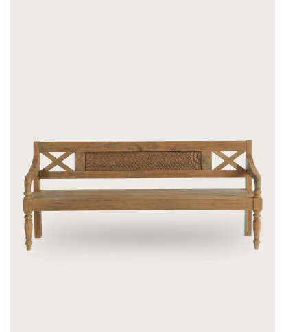 Yumi - Solid teak wood bench