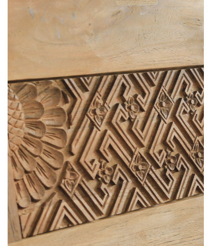 Yumi - Solid teak wood bench