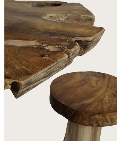 Forest - Mesa de bar de madera maciza