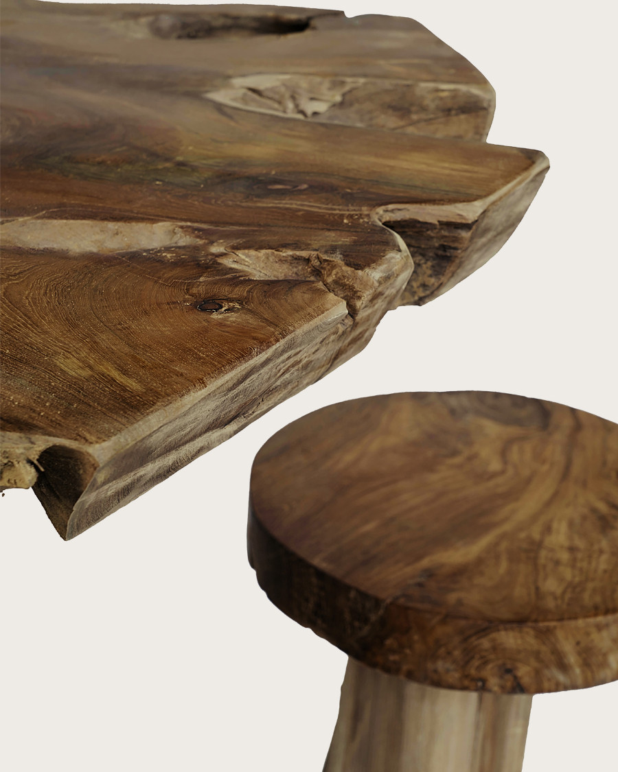 Mia - Massief houten kruk