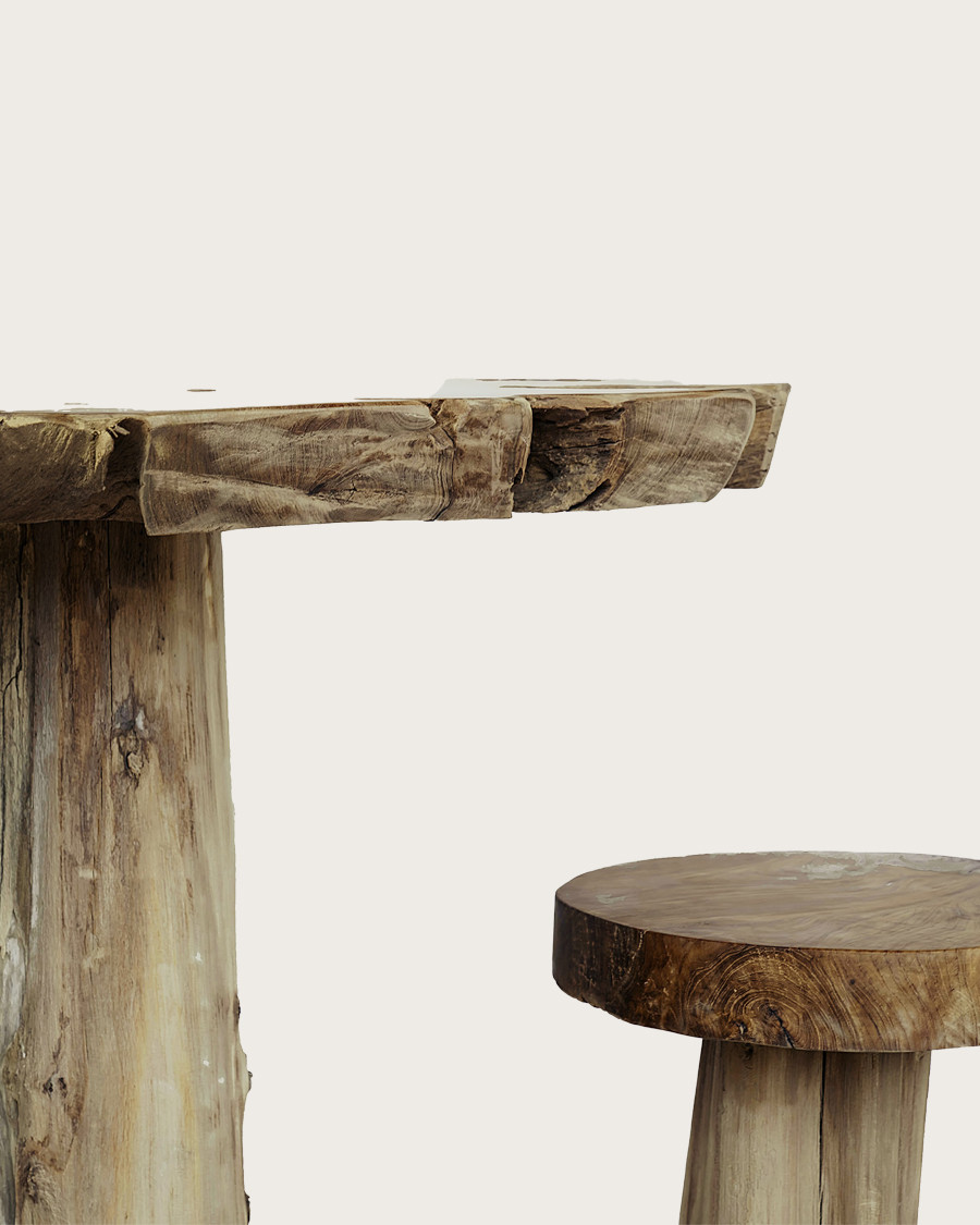 Mia - Massief houten kruk