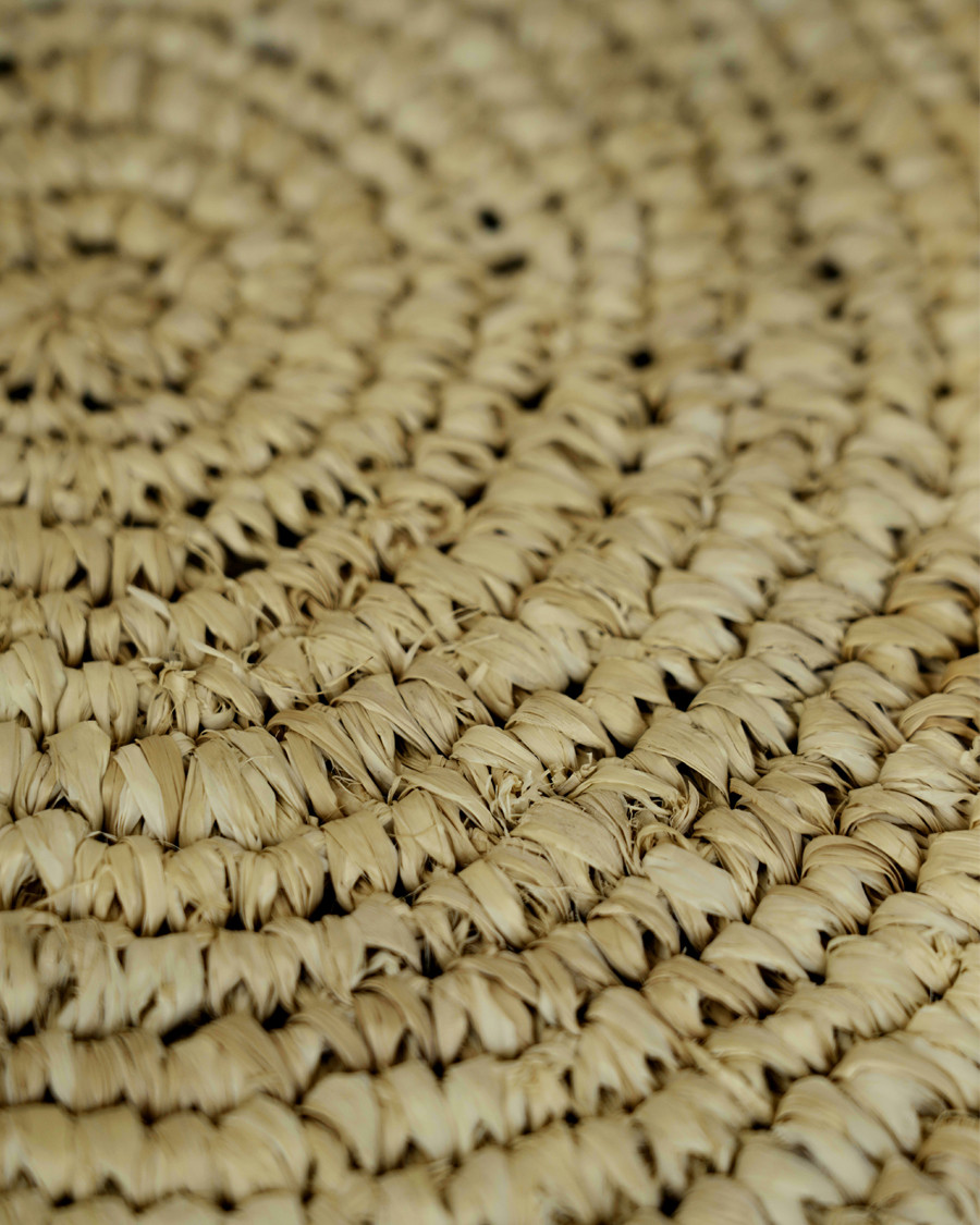 Rina - Raffia pouf