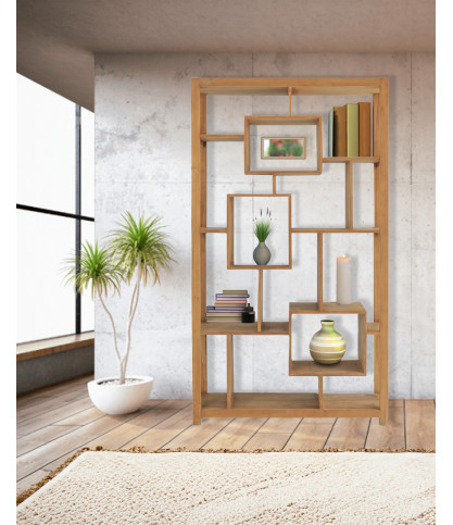 Maze - Solid Teak Wood Shelf