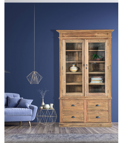 Chika - Librería de madera maciza de Mindy