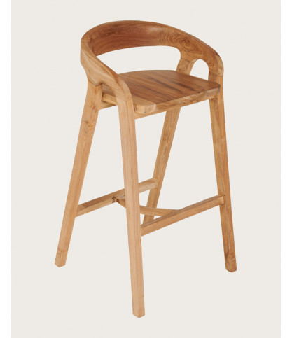 Carisma - Solid teak bar stool