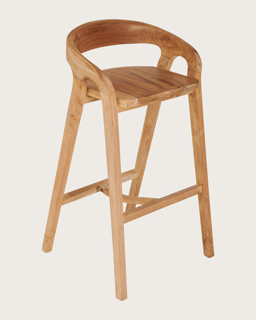 Carisma - Sgabello da bar in teak massello