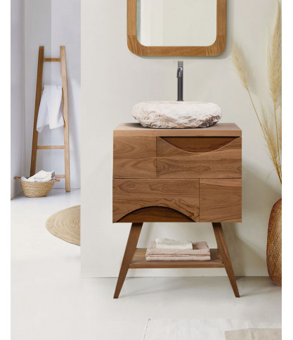 Balinea - Pequeño mueble de baño en teca maciza