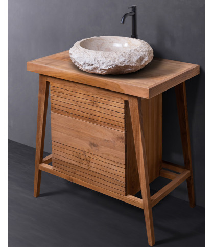 Rio - Small bathroom cabinet in solid teak